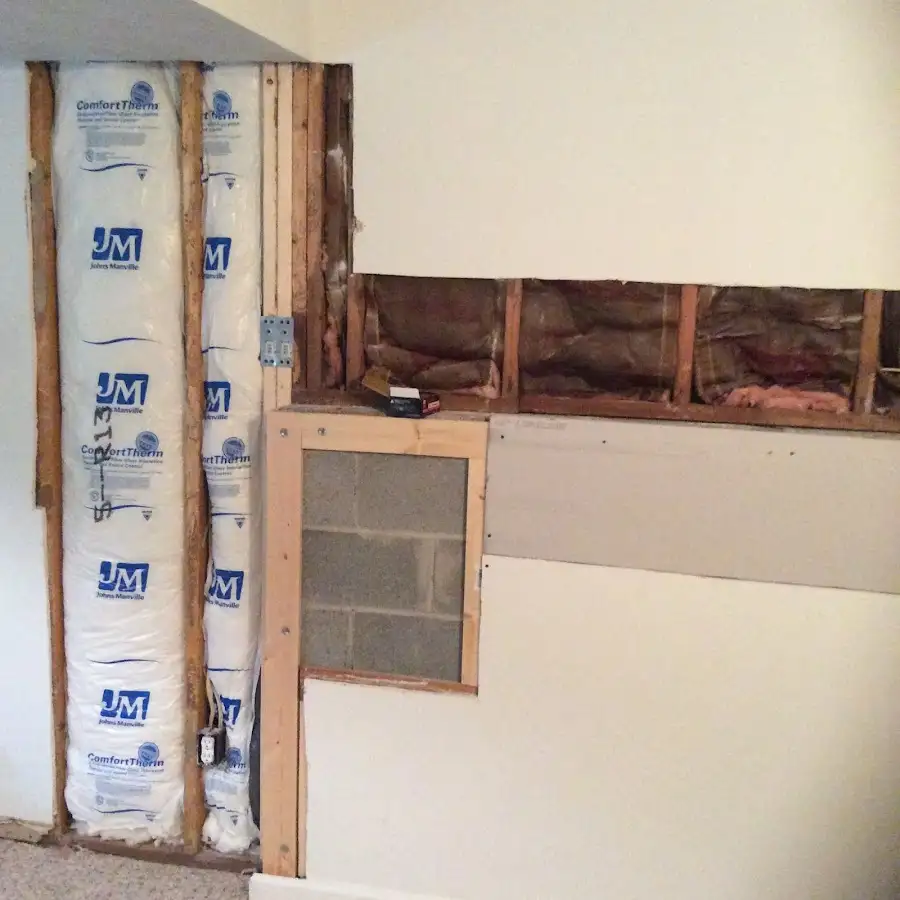 Wall insulation replacement during Contents Cleaning & Restoration in Florence-Graham